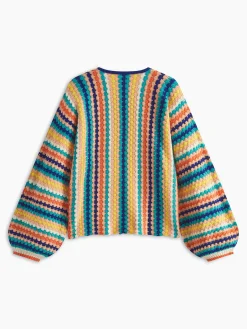 Rainbow Loose Cardigan