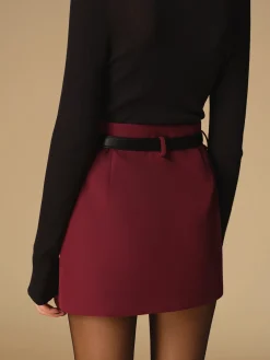 Regular A-Line Mini Skirt Without Belt