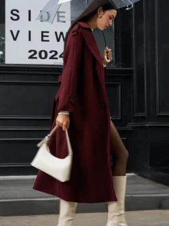 Regular Tweed Long Coat