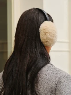 Retractable Rabbit Fur Earmuffs