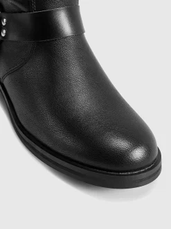 Retro Buckle Knight Boots