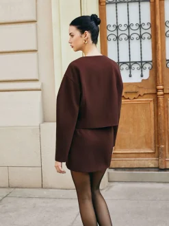 Retro Puff-Sleeve Short Jacket