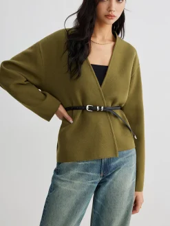 Retro Shift Cardigan Without Belt