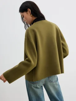 Retro Shift Cardigan Without Belt