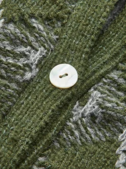 Retro Split Button Sweater Vest