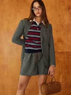 Retro Striped Polo T-Shirt