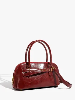 Retro Top Handle Zipper Bag