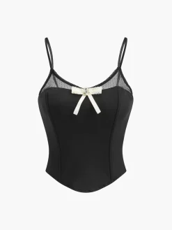 Rhinestone Bow Petite Cami Top
