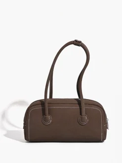 Rhinestone Decor Top Handle Bag