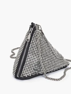 Rhinestone Triangle Mini Bag