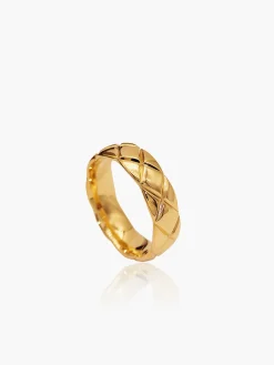 Rhombic Pattern Tunnel Ring