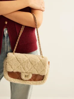 Rhombic Plush Small Pillow Bag