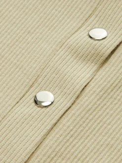Ribbed Button Down Bodysuit