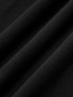 Ribbed Contrast Bow Cami Long Dress