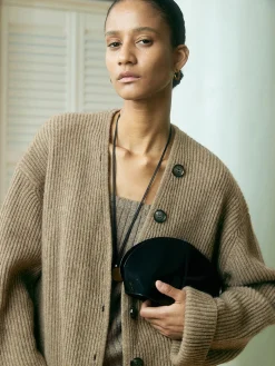 Ribbed Loose Knit Outerwear