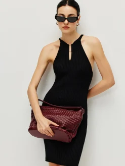 Ribbed Sexy Sleeveless Sweater Dress