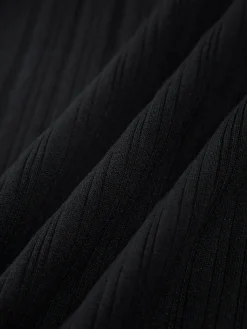 Ribbed Sleeveless Knit Long Dress