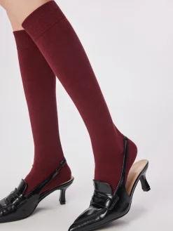 Ribbed Soft-Touch Calf Socks