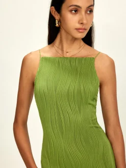 Ribbed Split Bodycon Cami Dress
