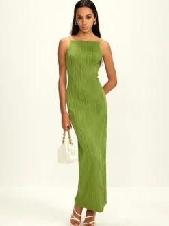 Ribbed Split Bodycon Cami Dress