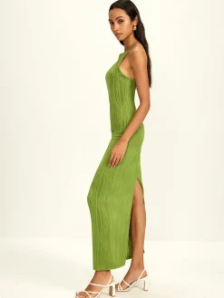 Ribbed Split Bodycon Cami Dress