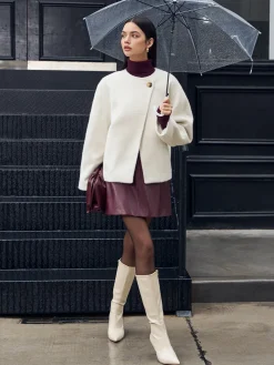 Romance Button Shift Coat