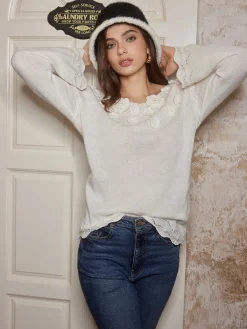 Romance 3D Flower Knit Top