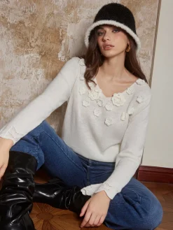 Romance 3D Flower Knit Top