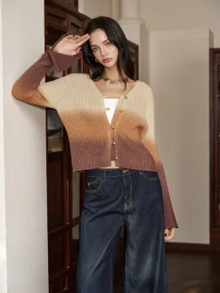 Romance Ombre Button Cardigan
