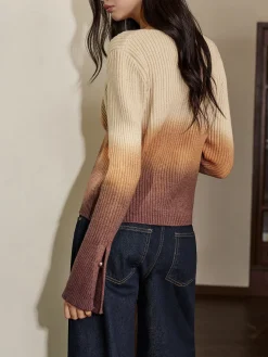 Romance Ombre Button Cardigan