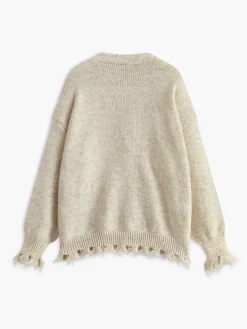 Romance Raw Hem Button Cardigan
