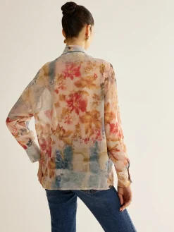 Romance Tie Neck Thin Shirt