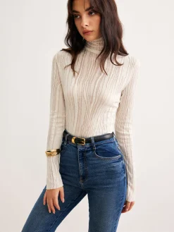 Romance Turtleneck Slim Blouse