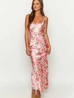 Romantic Floral Cami Long Dress