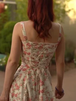 Rosebud Floral Midi Sundress