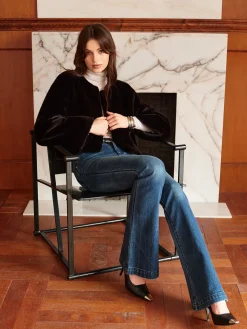 Round Neck Soft Faux Fur Coat