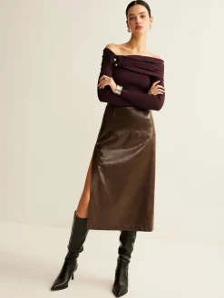Ruched Slim Knit Top
