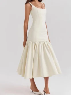 Ruffle Long Cami Sundress