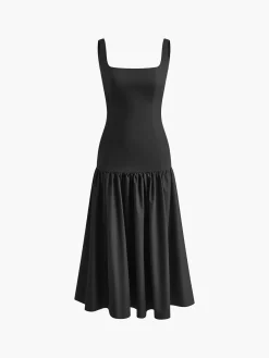 Ruffle Long Cami Sundress