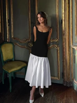 Ruffle Long Cami Sundress