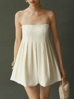 Sacred Dream Pleat Skater Short Dress