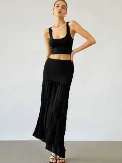 Sea Breeze Patchwork Maxi Skirt