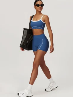 Seamless Contrast Binding Sports Bra