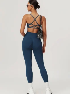 Seamless Cross Back Sports Bra