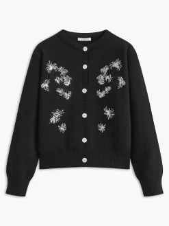 Sequins Breasted Knit Outerwear