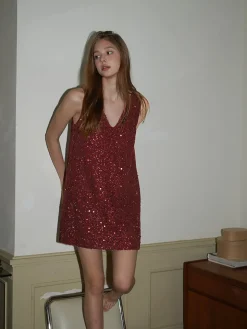 Sequins Tank Short Dress