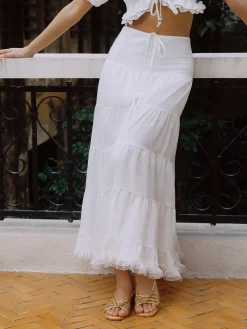 Serendipity Bow Detail Maxi Skirt