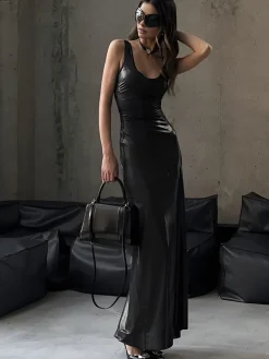 Sexy Slim Fit Tank Long Dress