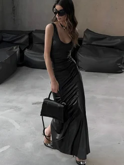 Sexy Slim Fit Tank Long Dress