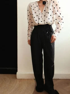Sheer Polka Dot Blouse